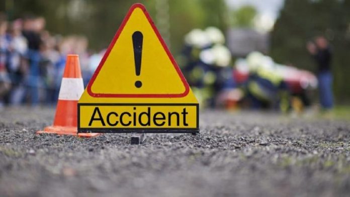 semn de circulatie cu accident