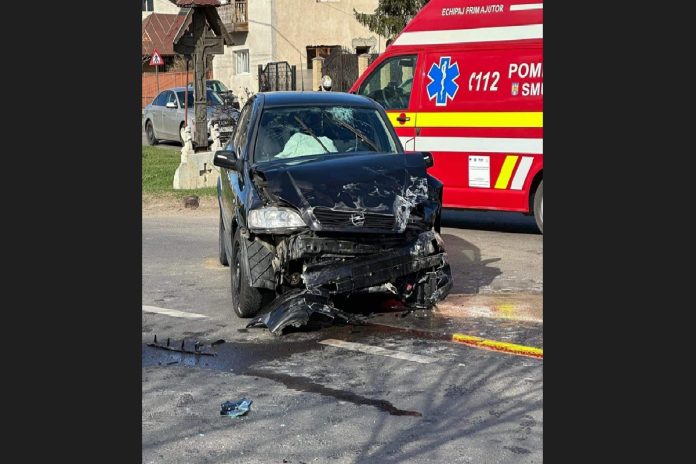 accident valenii de munte dn 1 a masina implicata in accident