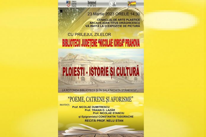 afis expozitie pictura biblioteca nicolae iorga