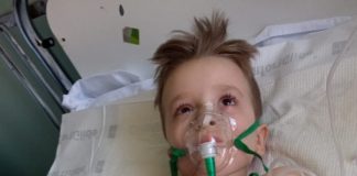 Andrei pe patul de spital