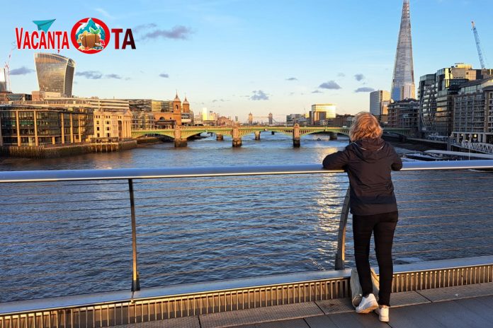 londra de pe podul millenium the shard london bridge