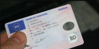 model permis auto romania