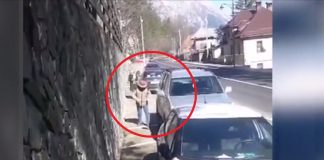 Sinaian care taie cauciurile masinii unui vecin