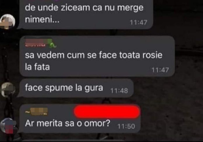 conversatie whatsapp discutie whataspp elevi